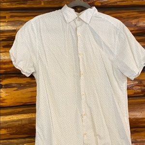 Denim& flowers short sleeve button down